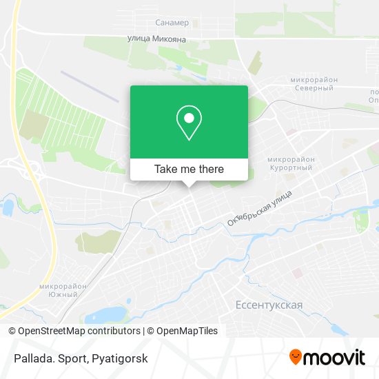 Pallada. Sport map