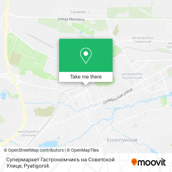 Супермаркет Гастрономчикъ на Советской Улице map