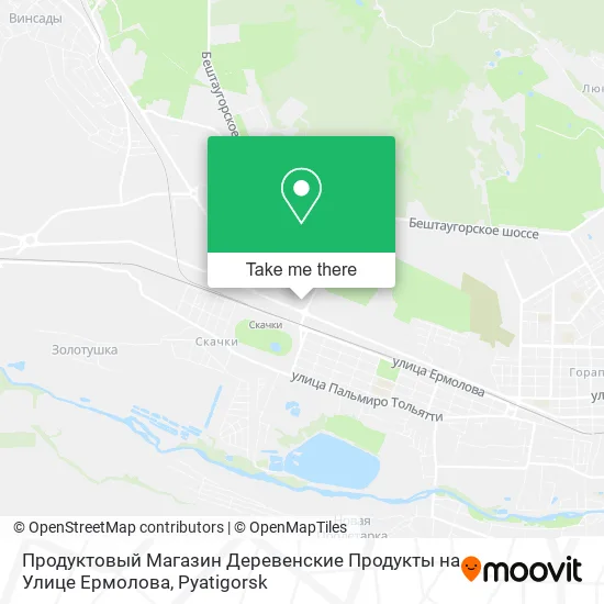 Продуктовый Магазин Деревенские Продукты на Улице Ермолова map