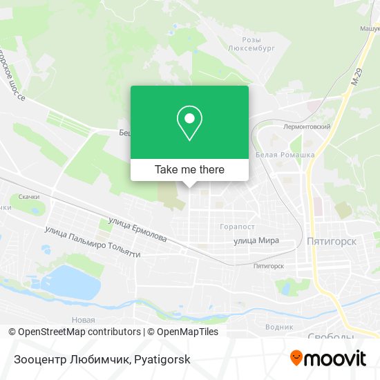 Зооцентр Любимчик map