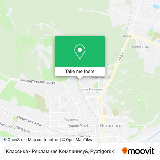 Классика - Рекламная Компанияy& map