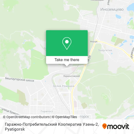 Гаражно-Потребительский Кооператив Узень-2 map
