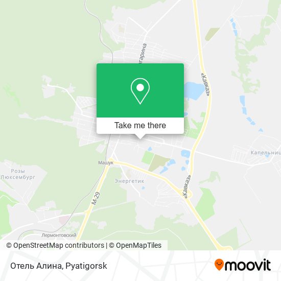 Отель Алина map
