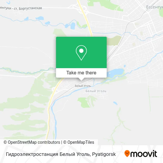 Гидроэлектростанция Белый Уголь map