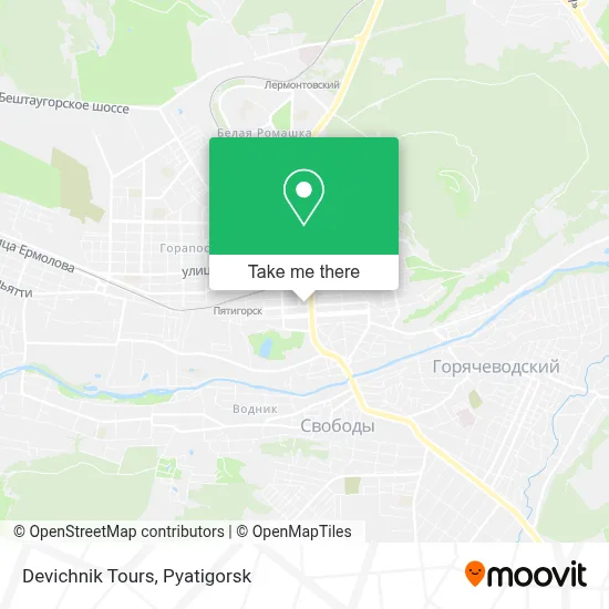Devichnik Tours map