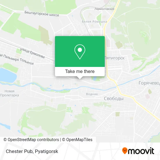 Chester Pub map