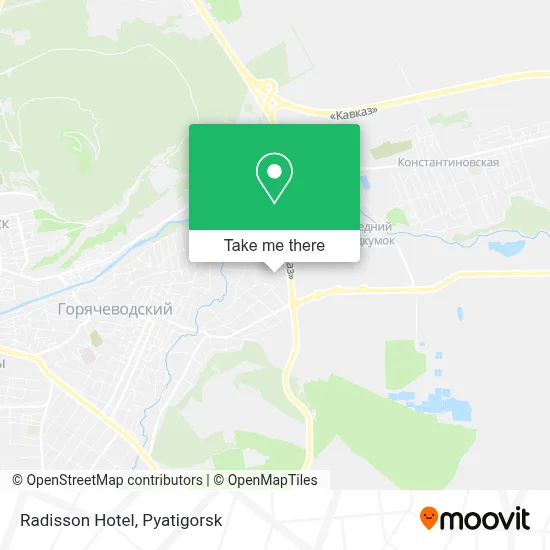 Radisson Hotel map