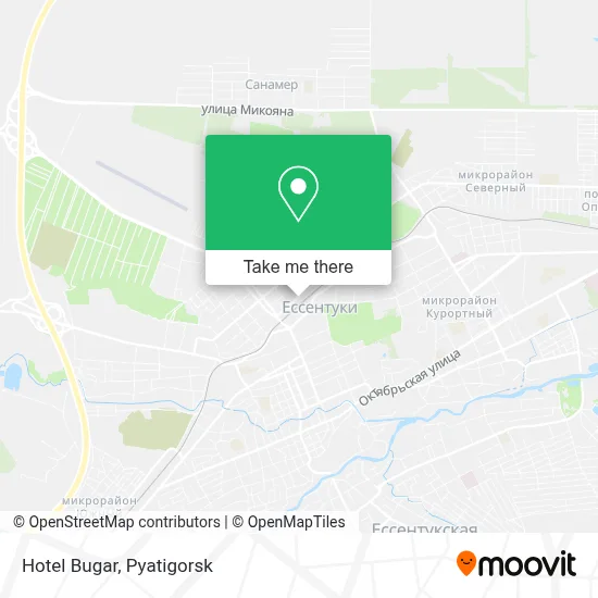 Hotel Bugar map
