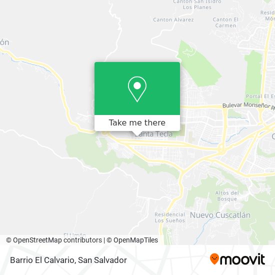 Mapa de Barrio El Calvario