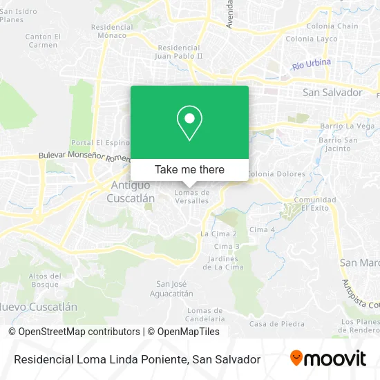 Residencial Loma Linda Poniente map