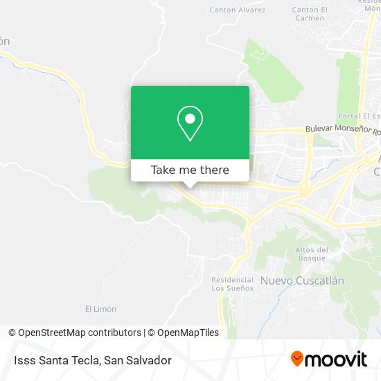 Isss Santa Tecla map