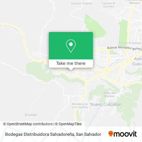 Mapa de Bodegas Distribuidora Salvadoreña