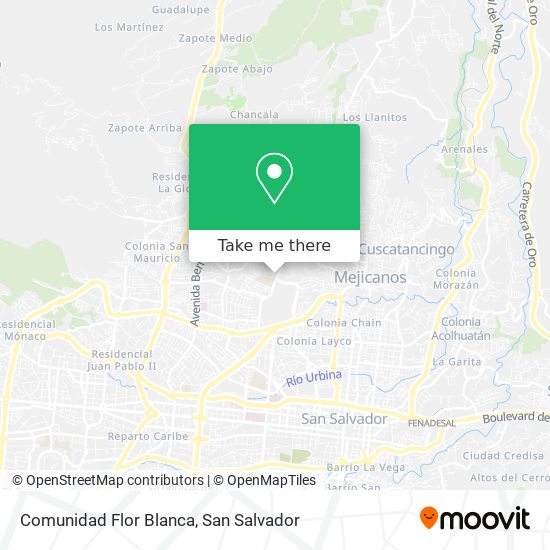 Comunidad Flor Blanca map