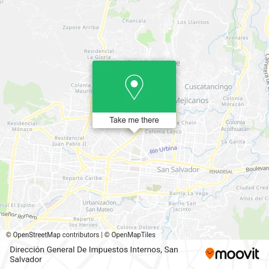 Dirección General De Impuestos Internos map