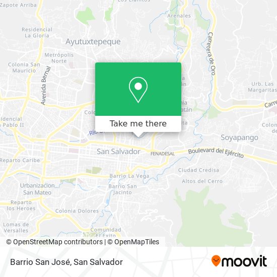 Barrio San José map