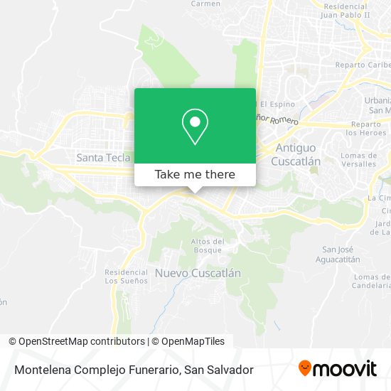 Montelena Complejo Funerario map