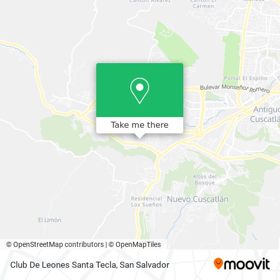 Mapa de Club De Leones Santa Tecla