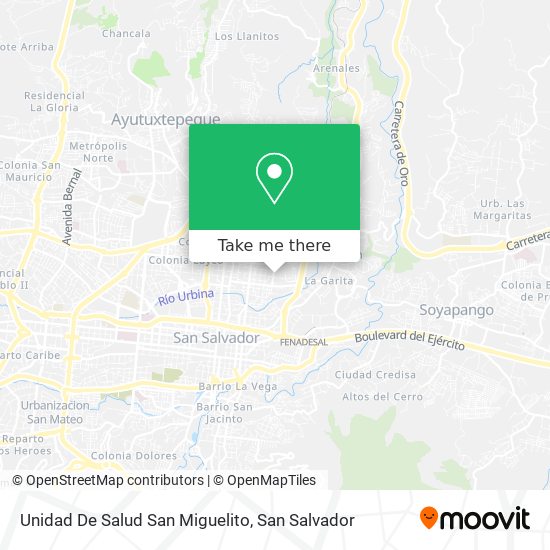 Unidad De Salud San Miguelito map