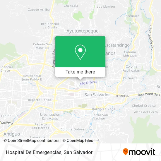 Mapa de Hospital De Emergencias