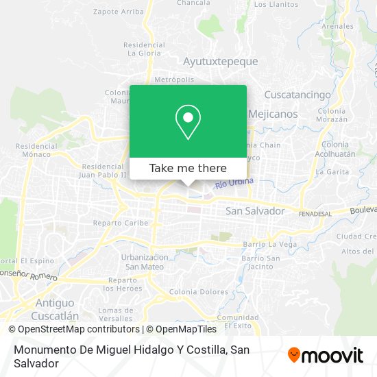 Monumento De Miguel Hidalgo Y Costilla map