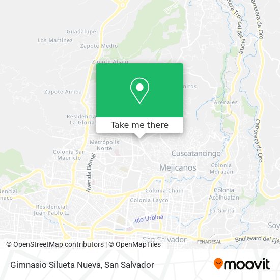 Gimnasio Silueta Nueva map