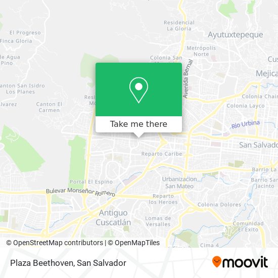 Mapa de Plaza Beethoven