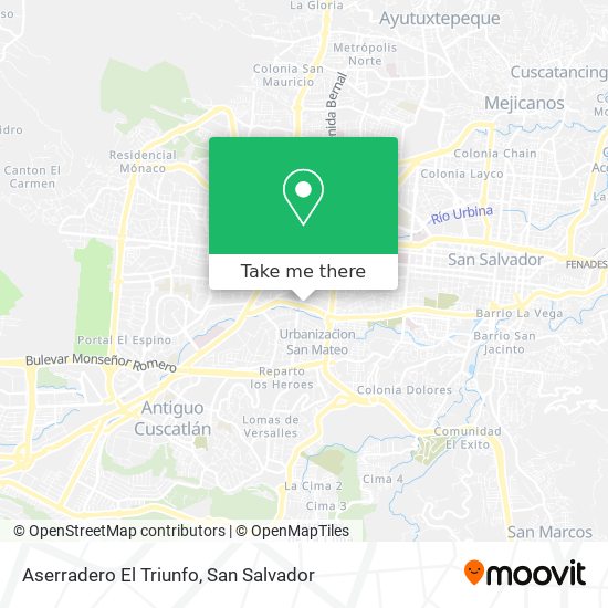 Aserradero El Triunfo map