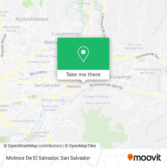 Molinos De El Salvador map