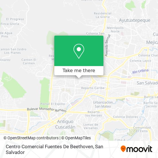 Mapa de Centro Comercial Fuentes De Beethoven