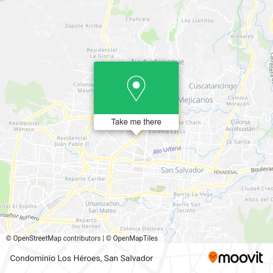 Condominio Los Héroes map