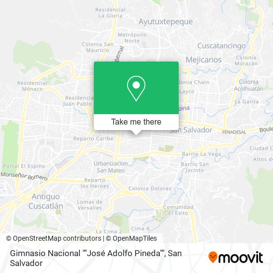 Gimnasio Nacional ""José Adolfo Pineda"" map