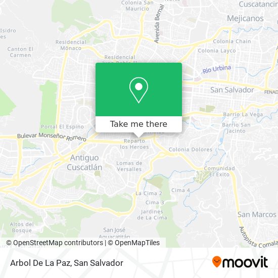 Mapa de Arbol De La Paz