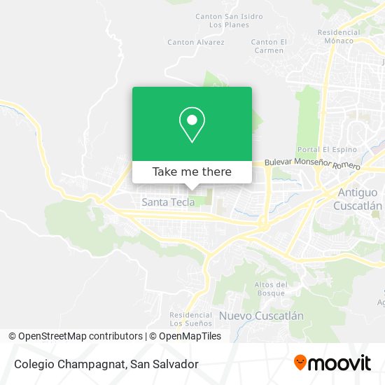 Colegio Champagnat map