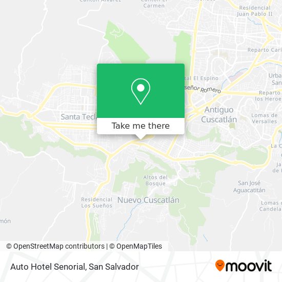 Auto Hotel Senorial map