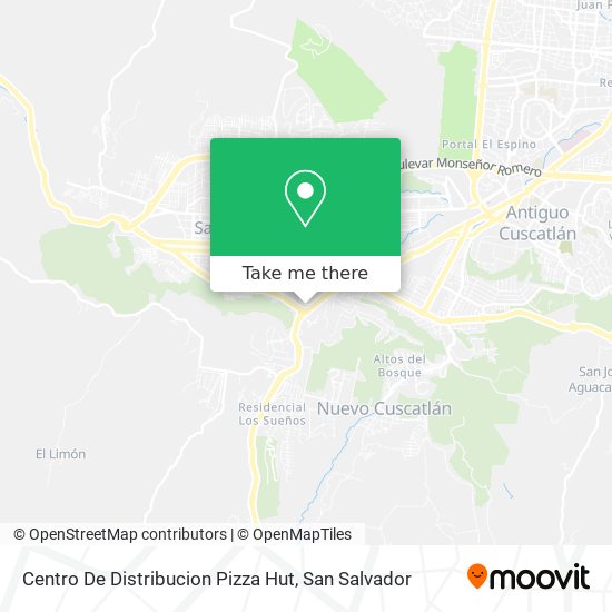 How to get to Centro De Distribucion Pizza Hut in Nueva San Salvador by Bus?