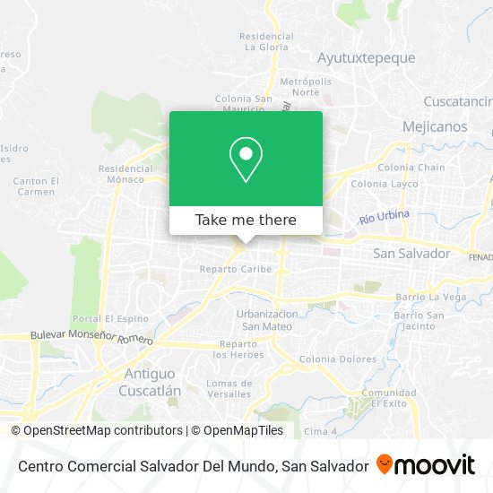 Centro Comercial Salvador Del Mundo map