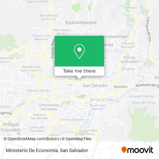 Ministerio De Economía map