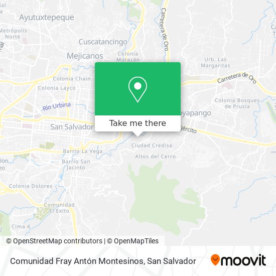 Comunidad Fray Antón Montesinos map