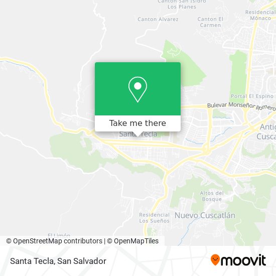 Santa Tecla map