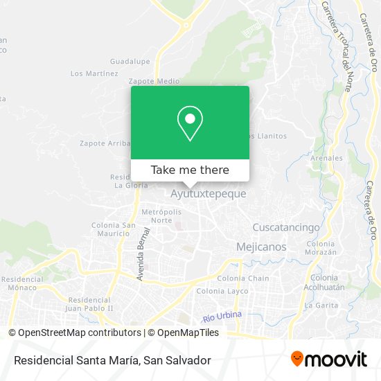 Residencial Santa María map