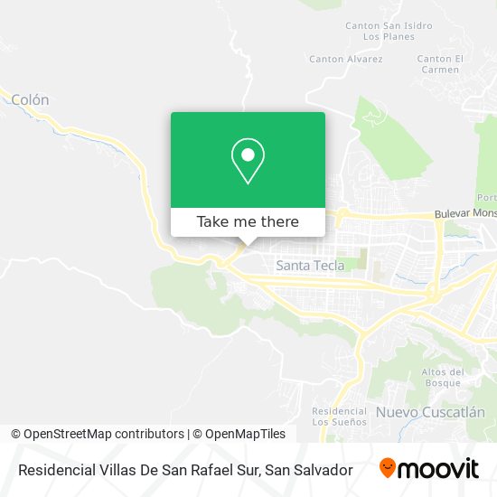 Residencial Villas De San Rafael Sur map