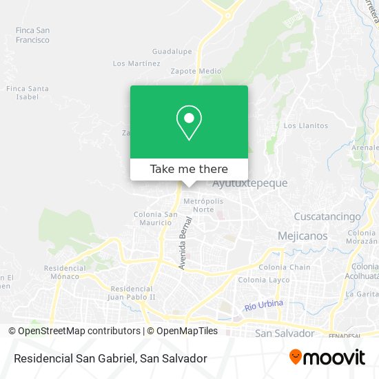 Residencial San Gabriel map