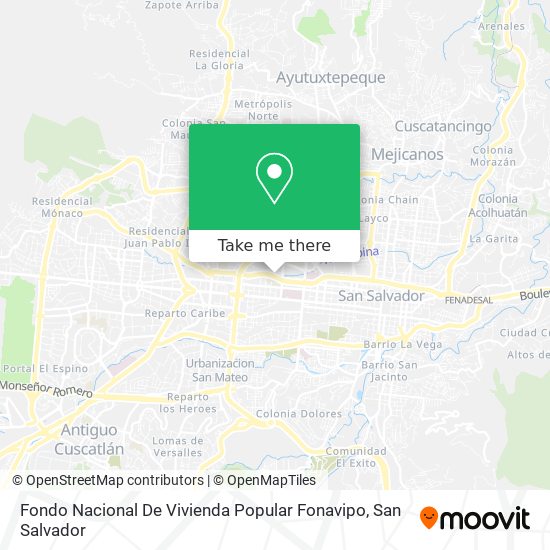 Fondo Nacional De Vivienda Popular Fonavipo map