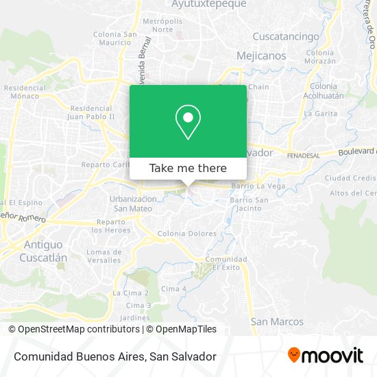 Comunidad Buenos Aires map