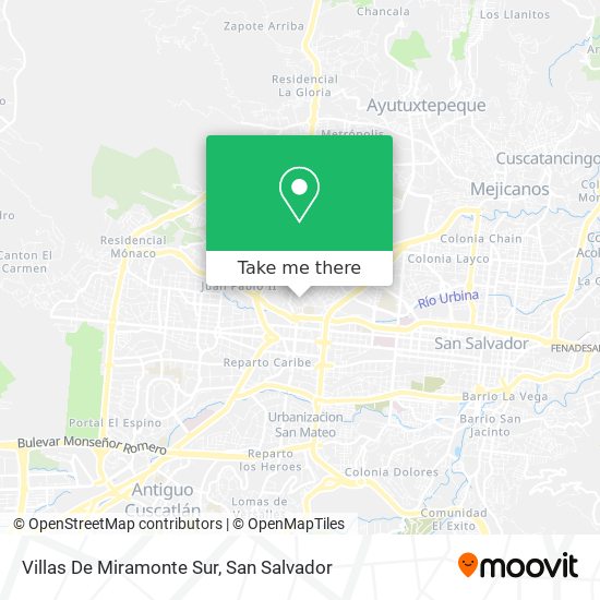 Mapa de Villas De Miramonte Sur
