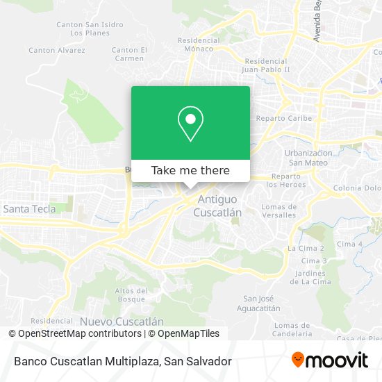 Banco Cuscatlan Multiplaza map