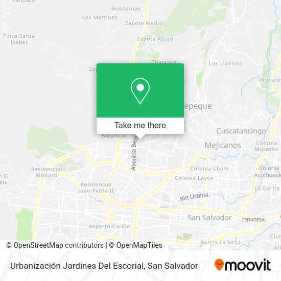 Urbanización Jardines Del Escorial map