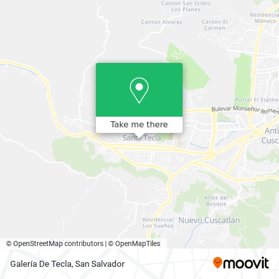 Mapa de Galería De Tecla