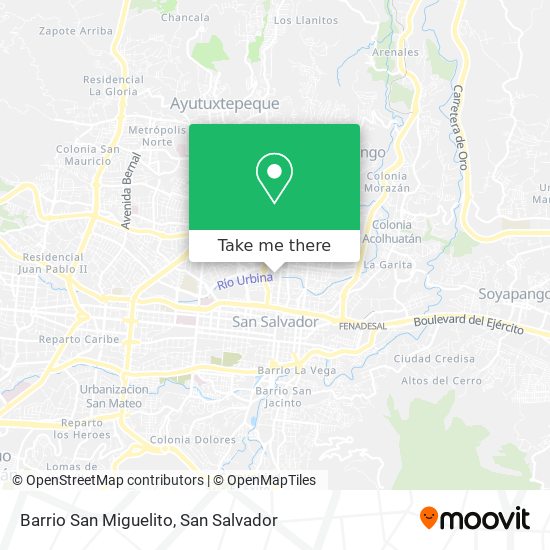Barrio San Miguelito map