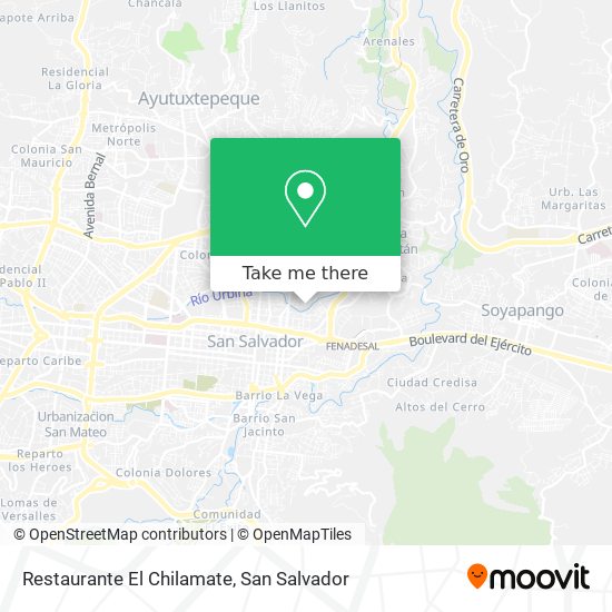 Restaurante El Chilamate map